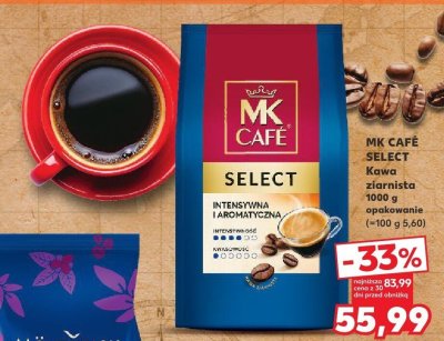 Kawa MK Cafe Select ziarnista promocja w Kaufland