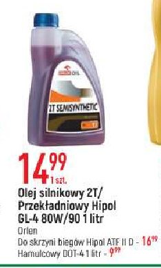 Olej hipol gl-4 80w-90 Orlen oil promocja