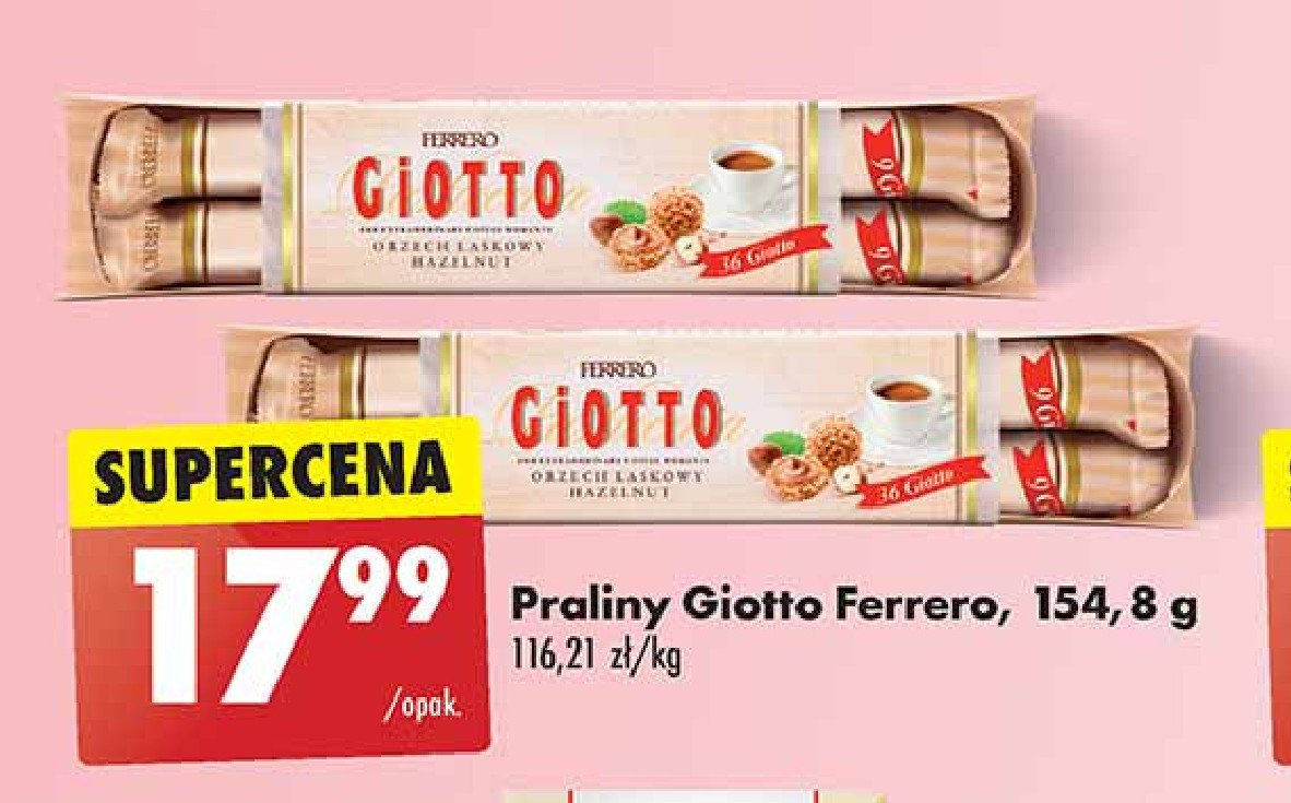 Ciastka z czekoladą GIOTTO promocja