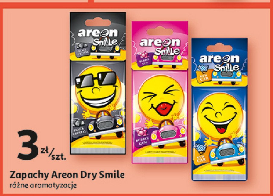 Zapach samochodowy smile Areon smile promocja