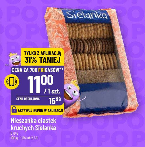 Ciastka kruche mieszanka Sielanka promocja w Biedronka