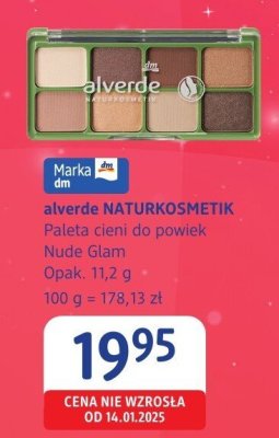 Paleta cieni do powiek alverde NATURKOSMETIK Nude Glam promocja w Drogerie DM