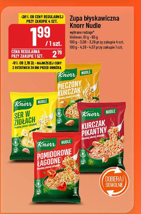 Kurczak pikantny Knorr nudle promocja