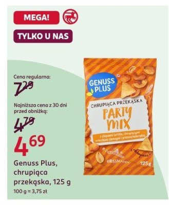 Przekąska chrupiąca Party Mix, 125 g promocja w Rossmann