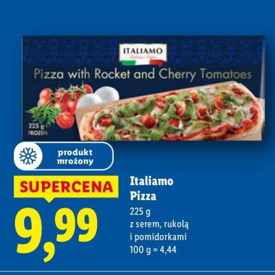 Pizza Italiamo z serem, rukolą i pomidorkami promocja w Lidl