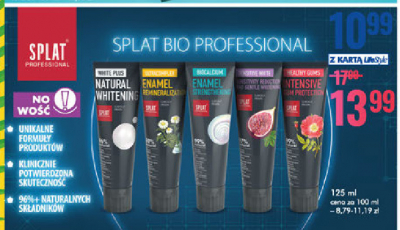 Pasta do z臋b贸w sensitive Splat professional promocja