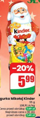 Figurka Mikołaj  promocja w Dino