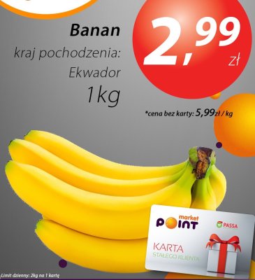 Banany bio Ryneczek lidla promocja w Market Point