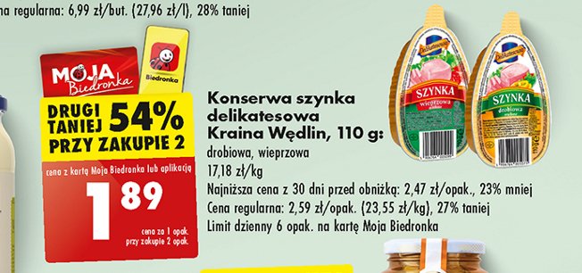 Szynka konserwowa wieprzowa mielona Kraina wędlin promocja