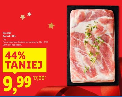 Boczek Rzeźnik XXL promocja w Lidl