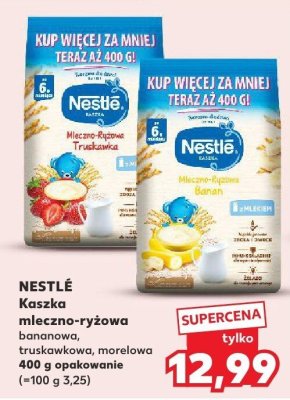 Kaszka mleczna Nestlé bananowa, truskawkowa, morelowa promocja w Kaufland