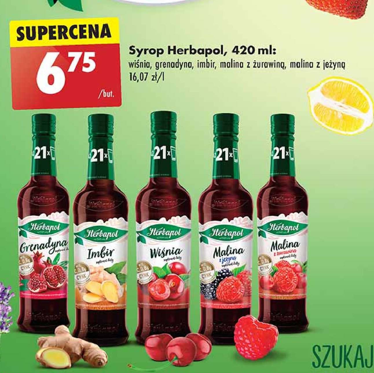 Syrop malina z jeżyną Herbapol promocja