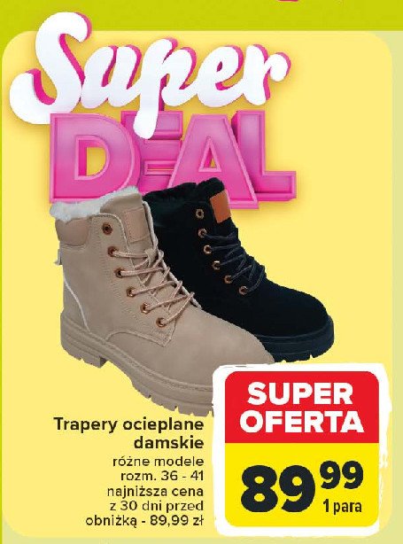 Trapery damskie rozm. 36-41 promocja