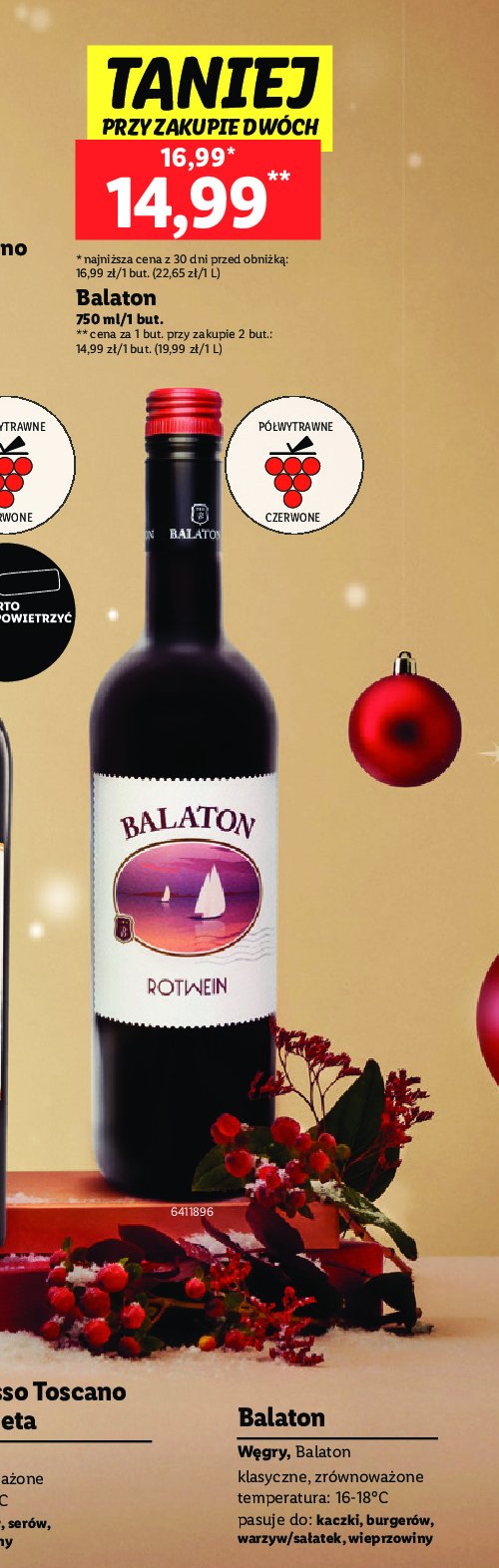 Wino Balaton rotwein promocja