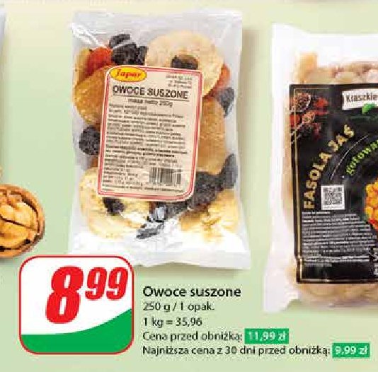 Owoce suszone Japar promocja