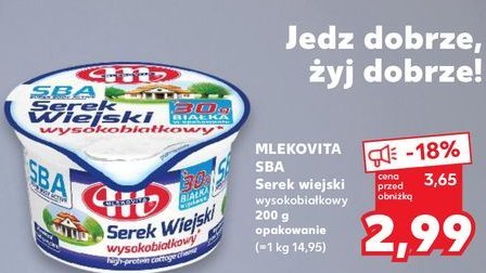 Serek wiejski Mlekovita sba promocja