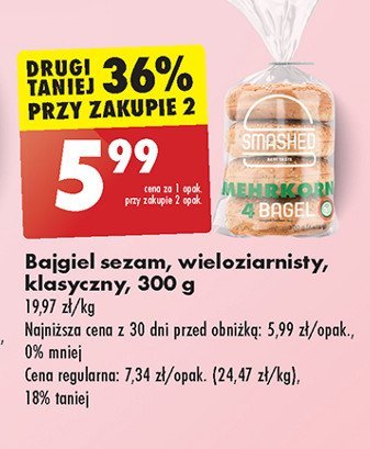 Bajgle wieloziarniste Smashed promocja