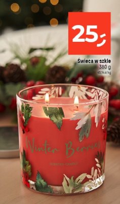 Świeca zapachowa w szkle Winter Berries 380 g promocja w Dealz