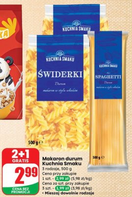 Makaron durum spaghetti promocja w Dino