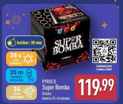 Bateria sztucznych ogni Super Bomba 24-strzałowa promocja w Aldi