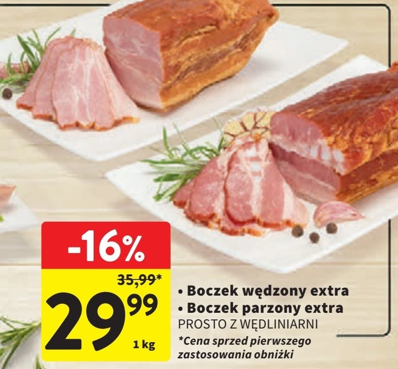 Boczek parzony extra Prosto z wędliniarni promocja w Intermarche