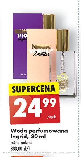 Woda perfumowana Ingrid magic vanilla promocja