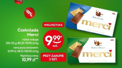 Czekolada Merci różne rodzaje promocja w Żabka