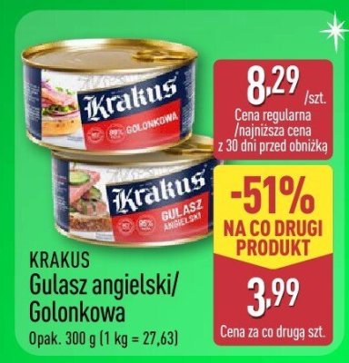 Gulasz angielski/Golonkowa KRAKUS promocja w Aldi