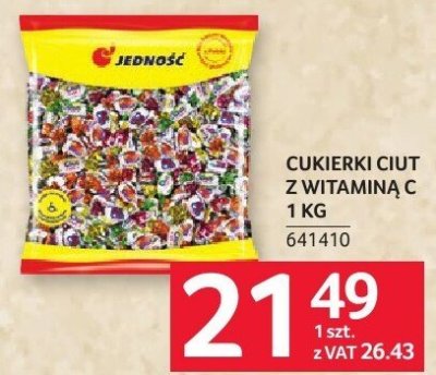 Cukierki ciut z witaminą C 1 kg promocja w Selgros