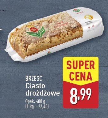 Ciasto drożdżowe z masłem Brześć promocja w Aldi