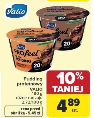 Pudding proteinowy Valio 180g różne rodzaje promocja w Carrefour Market