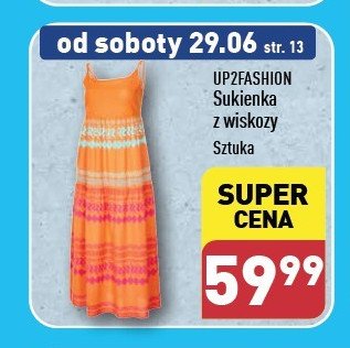 Sukienka damska z wiskozy m-xl Up2fashion promocja