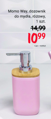 Dozownik do mydła różowy Momo way promocja