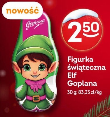 Figurka świąteczna Elf Goplana promocja w Żabka
