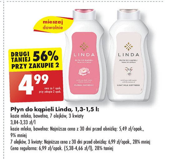 Płyn do kąpieli 7 olejków Linda promocja