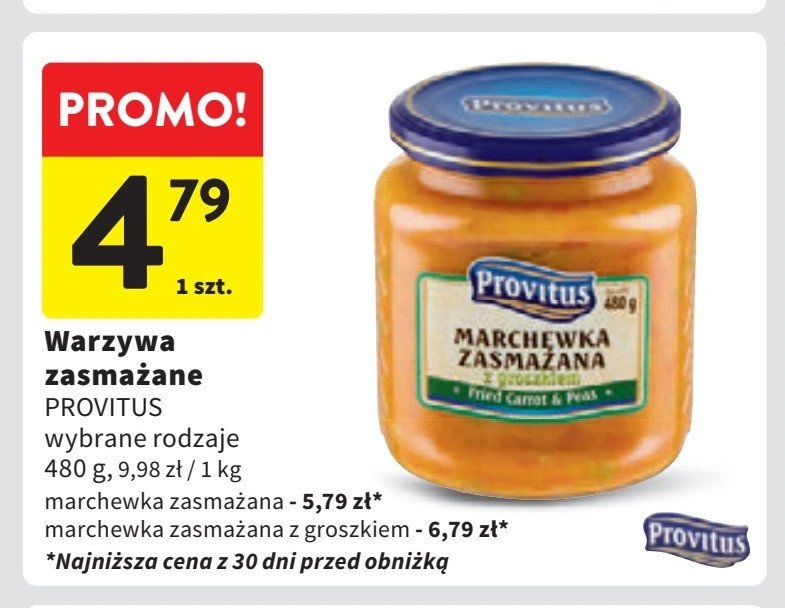 Marchewka zasmażana babcina Provitus promocja w Intermarche