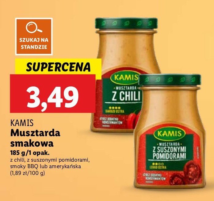 Musztarda amerykańska Kamis promocja