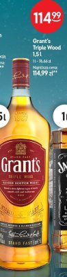 Whisky Grant's Triple Wood 1,5l promocja w Żabka