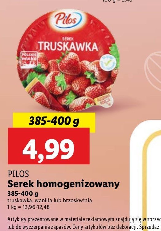 Serek brzoskwinia Pilos promocja