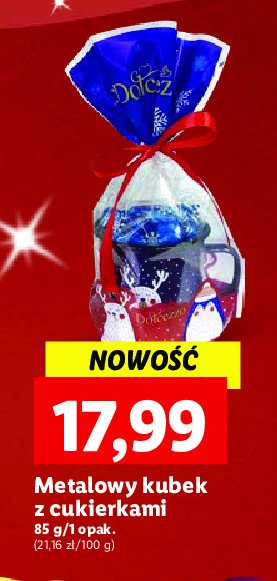 Kubek metalowy z cukierkami Dolcezzo promocja
