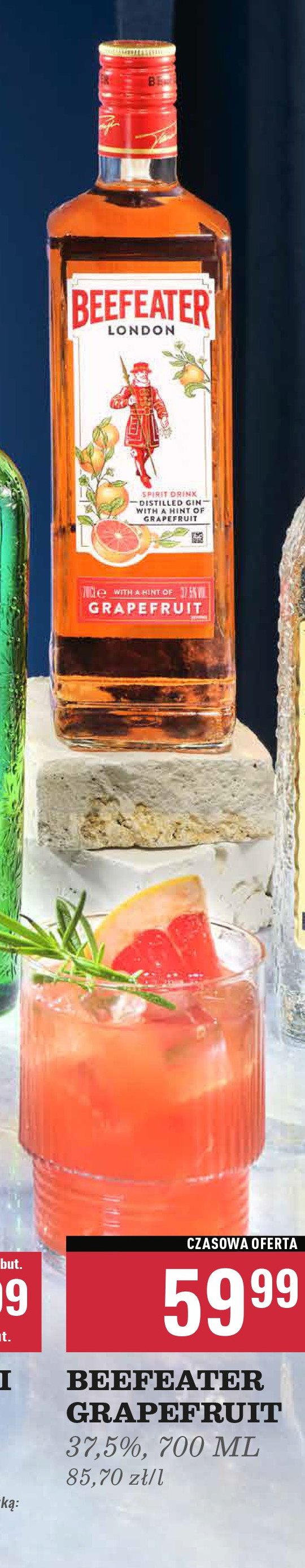 Gin Beefeater grapefruit promocja w Biedronka