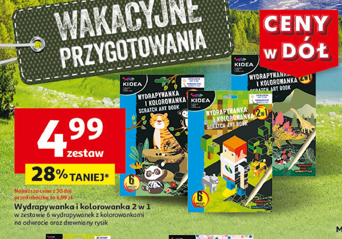 Wydrapywanka i kolorowanka 2w1 game Kidea promocja