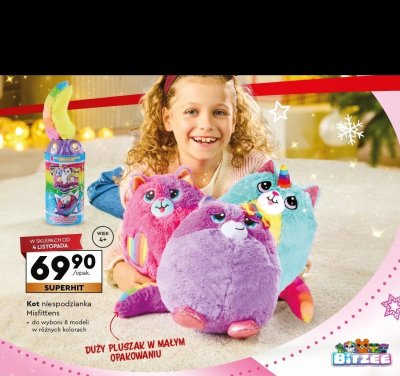 Kot niespodzianka Misfittens do wyboru 8 modeli w różnych kolorach promocja w Biedronka
