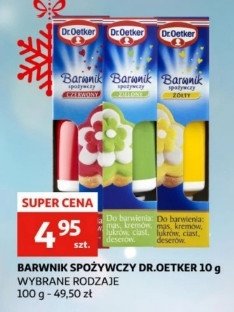 Barwnik spożywczy w żelu zielony Dr. oetker promocja