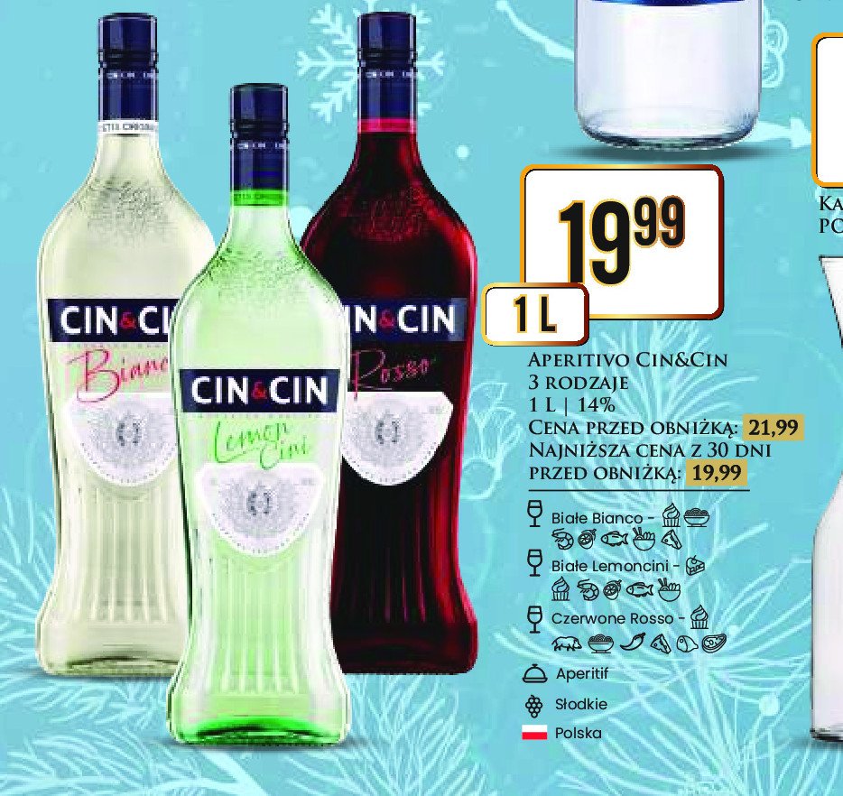 Vermouth Cin&cin rosso promocja w Dino