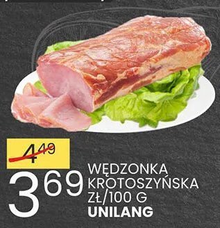 Wędzonka krótkoszyńska Unilang promocja w Wafelek