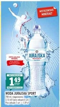 Woda niegazowana Jurajska sport promocje