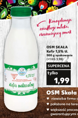 Kefir tradycyjny 1.5 % Ska艂a osm promocja
