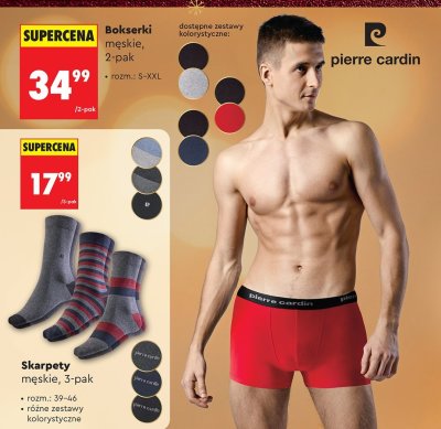 Skarpety męskie Pierre Cardin, 3-pak promocja w Biedronka