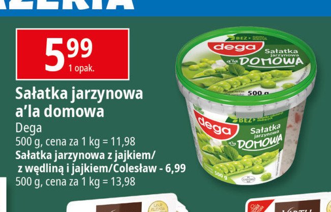 Sałatka colesław Dega promocja